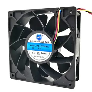 Am marka 24 v Ac Dc Fan 12v soğutma santrifüj Fan Fan Cpu 6000rpm 240cfm 12038 Pfm0812he 24 V soğutucu Fan motoru