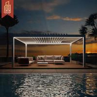 Pergola Bioclimatique Rétractable en Aluminium Personnalisée pour Jardin, Patio et Cour Arrière - Modèle Proof Aluminio Louver Pavilion Gazebo