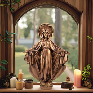 Statue religieuse catholique en résine 30 cm (H) Vierge Marie Immaculée Conception Peinte à la main Art <span class=keywords><strong>de</strong></span> collection Modèle <span class=keywords><strong>de</strong></span> <span class=keywords><strong>figurine</strong></span> <span class=keywords><strong>de</strong></span> Noël - Product Image 3