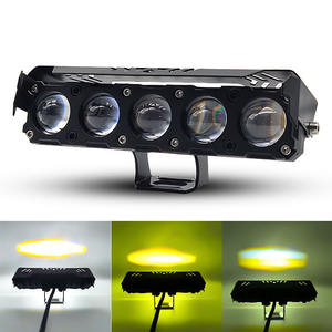 Phare avant à LED 5 lentilles pour moto, 5 SMD 38W 9-80V, barre de feux antibrouillard à puce 3570 pour accessoires de voiture et de moto - Product Image 2