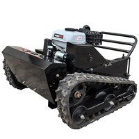 Cortacésped Agrícola Industrial Autopropulsado a Diésel con Control Remoto, Batería, Cuchillas Rotatorias, Giro Cero, 500W, 4 Tiempos, 224cc
