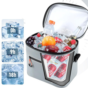 Large Capacity Waterproof Outdoor TPU Lunchbox <b>Bag</b> with Zipper Closure Insulated for Commuting and Camping for <b>Food</b> <b>Storage</b> - Product Image 3