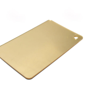 Campione gratuito Perspex Gold Mirror pannello acrilico vetro colorato plastica Pmma lastra acrilica a specchio - Product Image 5