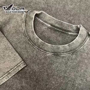 T-shirt Homme Oversize Noir DTG Personnalisé Effet Délavé Vintage – Vente en Gros OLA-OEM - Product Image 4