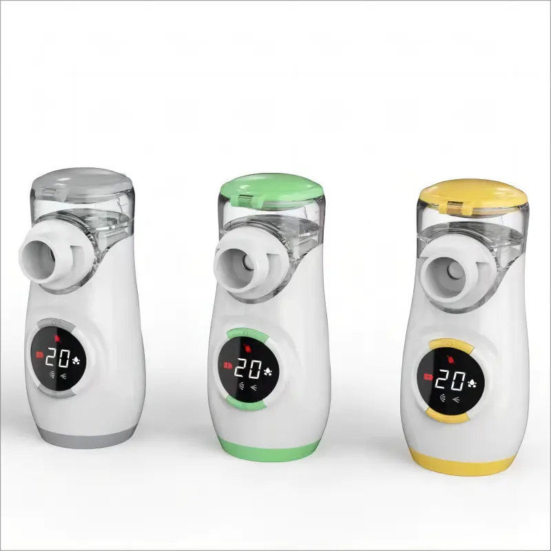 Fitconn Nebulizador Máquina Inhalador para Niños Adultos Asma Portátil digital inteligente Ultrasónico Malla Nebulizador