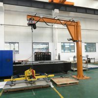 Grue à flèche articulée pivotante à 360 degrés pour charges lourdes, équipement de levage intelligent sur pied, capacité 5 tonnes, 10 tonnes, 15 tonnes
