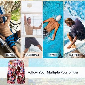 Trajes de Baño Personalizados para Hombre, Shorts de Baño de Secado Rápido con Forro de Malla, Shorts de Playa Transpirables para Surf - Product Image 6