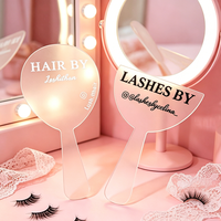 Bentuk Akrilik Laser-Cut Custom dengan Lapisan Frosted, Cetak Warna UV, Layanan Logo Custom, untuk Salon Kecantikan dan Properti Media Sosial