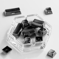 Clavier mécanique à axe magnétique avec touches en cristal noir ciel étoilé 2.0, gravure latérale, profil OEM, Wooting, langue anglaise