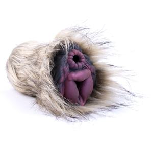 Alieno aereo tazza di simulazione pelliccia animale alieno famoso dispositivo invertito animale animale alternativo pene maschio esercizio vibratore - Product Image 5