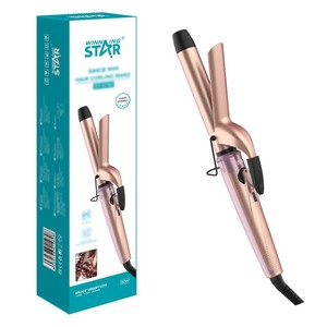 Rizador de pelo eléctrico Winningstar de 80W con temperatura ajustable y pantalla LED para cabello seco y mojado - Product Image 1