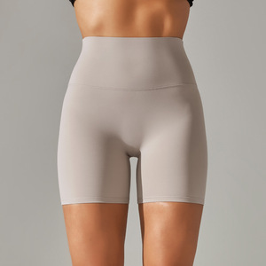 Venta al por mayor de mallas de yoga mujer levantamiento de glúteos de cintura alta deporte Fitness entrenamiento correr pantalones cortos ajustados ropa de Fitness mujeres - Product Image 4