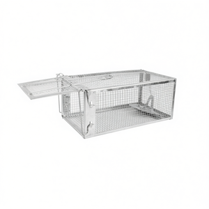 Piège à rats vivants en fer galvanisé 80x60x38cm, avec barre en U détachable, sans odeur, design simple, pour le contrôle des nuisibles à usage domestique - Product Image 1