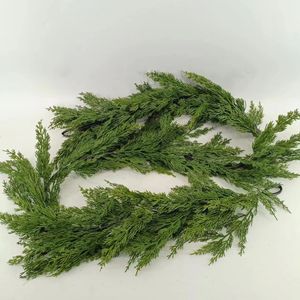 Usines de décoration de Noël, vente en gros de guirlandes de feuilles de cyprès artificielles, <span class=keywords><strong>plantes</strong></span> artificielles de qualité supérieure - Product Image 6