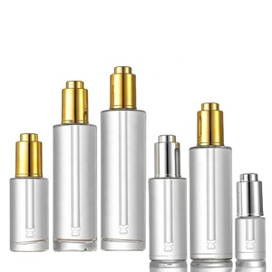 Envase Cosmético de 30 ml, Botella de Vidrio Esmerilado con Gotero para Aceites Esenciales - Product Image 1