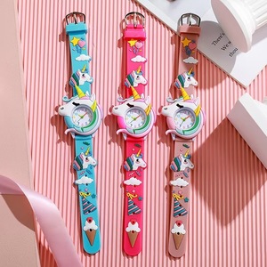 Reloj Infantil para Niña, Diseño de Unicornio, Correa de Silicona, Esfera de Dibujos Animados, Regalo para Niños - Product Image 1