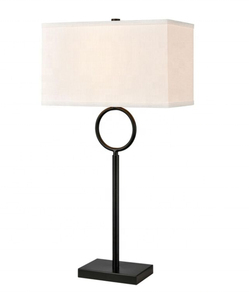 Lampe de table en nickel brossé avec abat-jour en tissu de lin pour les marchés américain, britannique et moyen-oriental avec certificat UL CE - Product Image 5