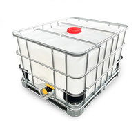 IBC-Tank 500L 1000L 1200L 1500L mit Verzinktem Stahlrahmen – Chemikalien- und Wasserspeicherbehälter aus Kunststoff