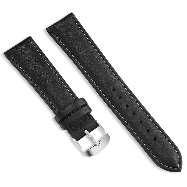 New Design Colorful High Quality Soft Universal Fashion Simple PU Leather Watch Strap