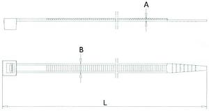 Attaches de câbles en nylon PA6.6, solution de fixation durable et polyvalente - Product Image 2
