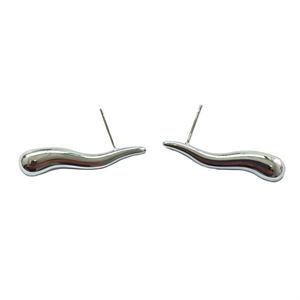 Stud <b>Earrings</b> 316L Stainless Steel PVD Gold Plating Fashion Jewelry Sustainable Resistant Design - Product Image 2