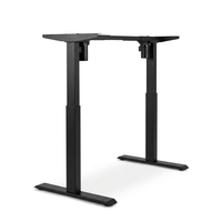 Bureau réglable en hauteur, bureau électrique assis-debout, cadre de bureau à double moteur pour poste de travail à domicile