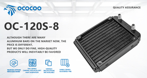 Socooler 120s-8 thanh nhôm bóng mang Hệ thống làm mát nước 12 đường thủy 25dba yên tĩnh thân thiện với môi trường cho máy tính - Product Image 5