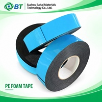 Ruban en mousse PE en rouleau jumbo, adhésif double face, ruban en mousse à forte adhérence, pour l'amortissement, le montage, l'étanchéité, l'emballage, OEM personnalisé