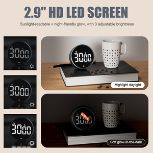 Từ LED hiển thị kỹ thuật số Đồng hồ đếm ngược với báo động lớn cho nhà bếp nấu nướng tập thể dục Lớp Học Nghiên Cứu vật liệu nhựa - Product Image 4