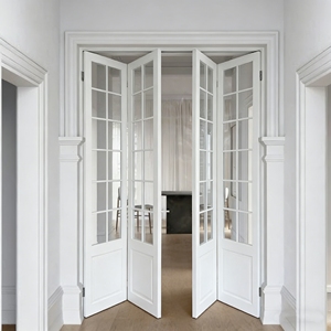 Porte intérieure de luxe ALUFRONT NFRC AS2047, étanche, isolée thermiquement, insonorisée, porte française avec design en <span class=keywords><strong>grille</strong></span> - Product Image 6