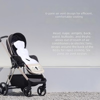 Ventilateurs portables doubles pour bébé, coussin de siège rafraîchissant respirant pour poussette et sièges auto, accessoires pour siège auto bébé