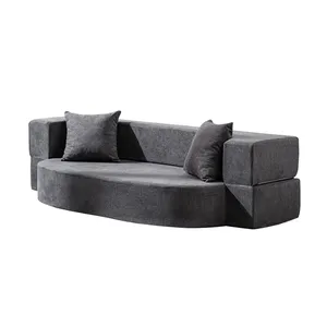 เตียงโซฟาสีดำอัดแน่นสบายดีไซน์ไม่เหมือนใครสำหรับเฟอร์นิเจอร์โรงแรม - Product Image 4