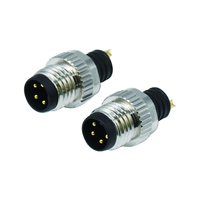 Connecteur Circulaire M8 Étanche IP67 Codé A/B/C/D 3 8 Broches Mâle Femelle à Visser Prise et Fiche Industrielle pour Capteur