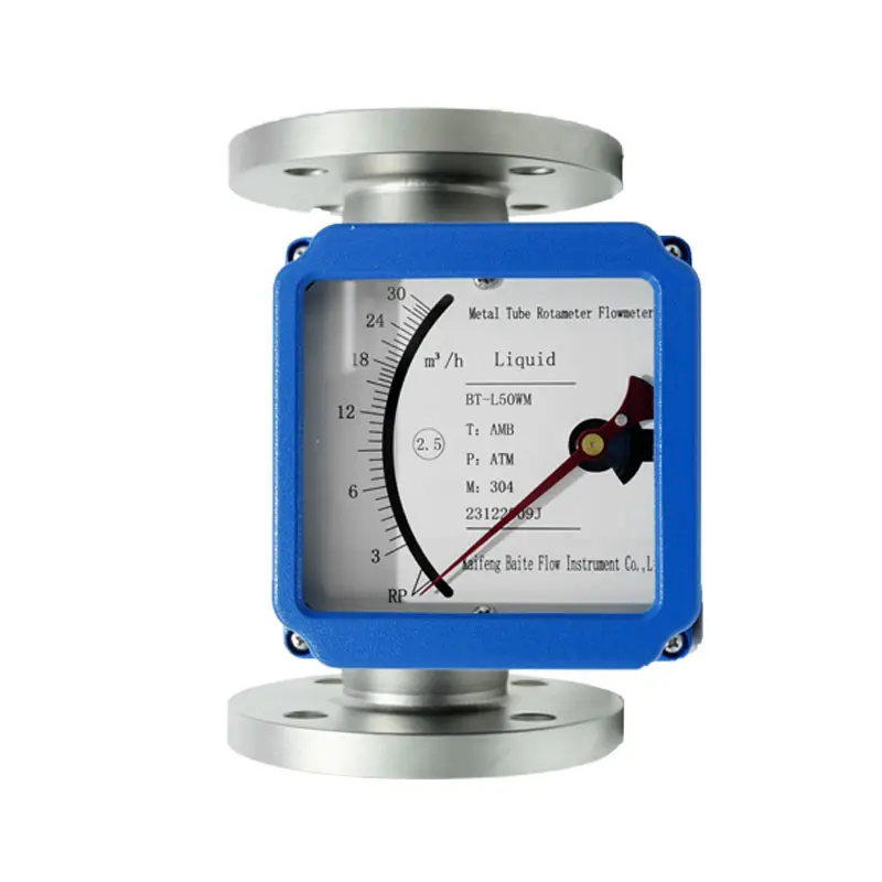 Rotámetro de pantalla de puntero de alta calidad, medidor de flujo de área variable, rotámetro de tubo de metal de gas líquido