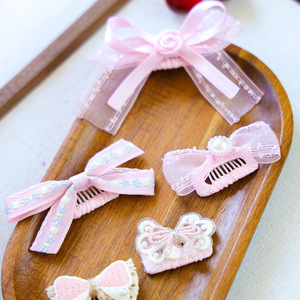 Conjunto de Collar y Pasador para Mascotas con Encaje - Accesorios Lindos y Dulces para Animales Pequeños - Product Image 3