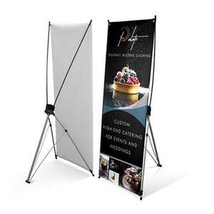 Soporte Ligero y Portátil para Pancartas Tipo X para Exhibiciones Publicitarias en Interiores - Product Image 3