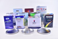 Bidons cylindriques en fer blanc vides de 5 L avec bouchon à vis pour l'emballage de produits chimiques et d'huiles moteur
