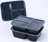 Boîte alimentaire jetable en PP écologique, compatible micro-ondes, avec couvercle, pour emballage de plats à emporter