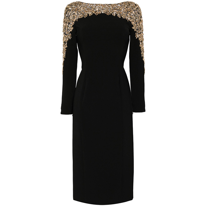 Elegant Beading Ladies Office Wear Dresses More