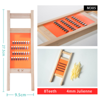 Groentehakker Mandoline Snijder Ui Aardappel 4.0mm EXTRA GROTE JULIENNE Massief Houten Handmatige Professionele Keukenhulp Karton