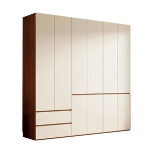 Custom Durable Eco-Friendly Modern Freestanding <b>Wardrobe</b> Cabinet <b>Shelves</b> <b>Hanging</b> Bar Large Capacity Home Furniture for Bedroom - Product Image 1