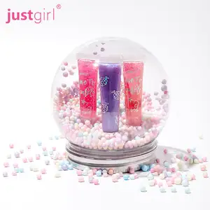 JUSTGIRL Excellent Fruit lip gloss liquid shimmery private label long lasting lip gloss set for kids girls