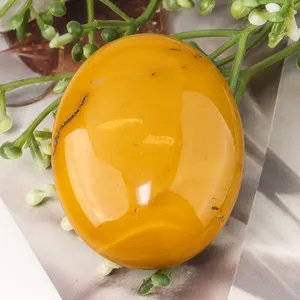 Toptan doğal şifa kristal Palm taş ametist ve aytaşı Oval şekil dekorasyon ve zanaat modeli aşk topu için temalar