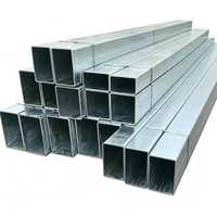 Tube carré galvanisé à chaud Q195 Q235B 20x20-300x300mm x 1.5-8mm pour cadre d'échafaudage de construction - Meilleure vente