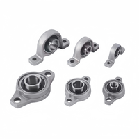 Roulement à bride en alliage de zinc UP08 UP000 UP001, 8 mm, 10 mm, 12 mm, à 2 boulons, précision P6 pour machines CNC