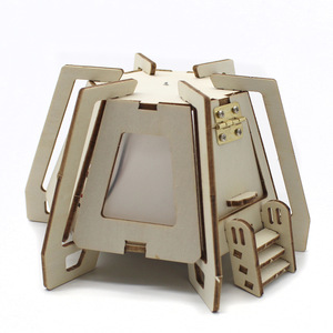 Kit de Ciencia DSQ Mars Base Series, Refugio de Emergencia, Modelo de Juguete Educativo de Madera para Niños de 7 a 9 Años, Ensamblaje Manual - Product Image 3