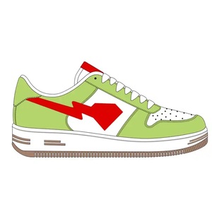 2025 zapatos casuales de plataforma roja con estilo de alta calidad para hombres, zapatillas cómodas con cordones para caminar para mujeres - Product Image 4