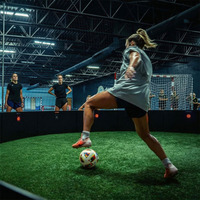 Système de jeu interactif de football à cible LED pour l'intérieur, borne de défi de football multijoueur pour le divertissement familial