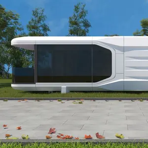 Prefab Living Sound Proof Hotel Mobile Prefabricated Space Capsule Tiny House With Kitchen And Bathroom