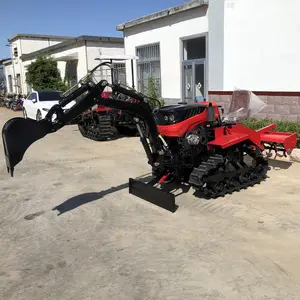 Mini Crawler Tractor Sproeiers Landbouwmachines Uitrusting Landbouwcultivator Roterende Helmstok